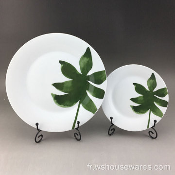 Ensemble de dîner pour enfants de conception de plante verte